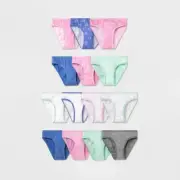 Girls' 14pk Heart Tie-Dye Cotton Bikini Cat & Jack™ Size 14