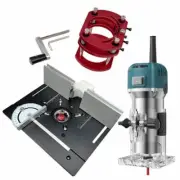 Aluminum Router Table Insert Plate 6-speed Electric Trimmer Wood Engraving Tools