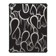 iPad Air 13-inch (M2/M3) iPad Impact Case SUPER WAVY (BLACK)