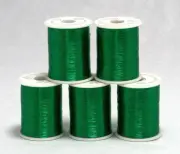 NEW 5 EVERGREEN METALLIC MACHINE EMBROIDERY THREADS KIT