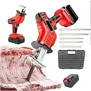 Wireless hand bone saw, commercial electric saw for domestic butchers, weight approximately 2 kg, can cut wood or bone, maximum cutting thickness: 100 mm