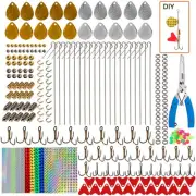 Fishing Spinner Bait Making Kit, 261pcs DIY Fishing Lure Making Kit Buzzbait ...