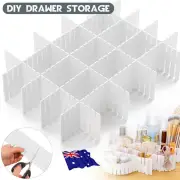 24/48PCS Adjustable Clapboard Drawer Cabinet Divider DIY Storage Organiser CC