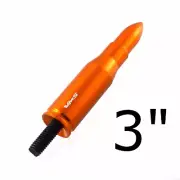 FOR 79-14 FORD MUSTANG GOLD 223 CALIBER BULLET SHORT STUBBY ANTENNA 3" AM FM (for: Ford)