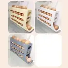 1/2pcs Four layer slide egg storage box, refrigerator side door storage box