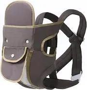 4-in-1 Baby Carrier Newborn to Toddler, Infant Carrier Ergonomic Adjustable Holder Portable Convertible Front and Back Backpack Carry for Infants Toddlers Babies 8-45 Pounds (Brown)