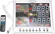 Snooker Scoreboard, 0-199 Scores Tabletop Scoreboard, LED Digital Video Display Wall-Mount Scoreboard with Remote Control Indoor Counting Score Keeper