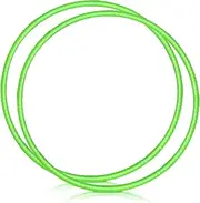 2 Pcs Toy Hoop Exercise Hoop Detachable Adjustable Plastic Hoop Playground Equipment for School Colored Hoop Circles Exercise Ring for Teens Dog Agility Equipment (Green,20 Inch)