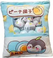 Nenalayo Cute Bag of Penguin Plush Toy Soft Throw Pillow Stuffed Animal Toys Creative Gifts Room Decor Creative Gifts for Girls