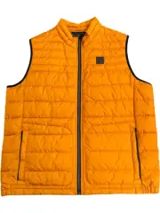Bugatti AirSeries Gilet Yellow Quilted Sleeveless Polyester - Size 58