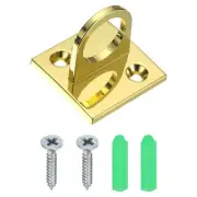 Pad Eye Plate U Hooks, Metal Ceiling Hook Wall Mount Loop, Golden