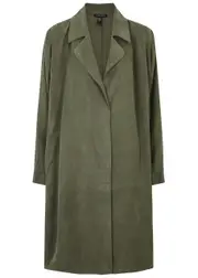 Eileen Fisher Brushed Twill Coat - Khaki - XL (UK 22 / Xxl) XL (UK 22 / XXL)