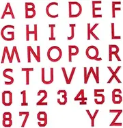SMASOLO 72 Pcs Iron Alphabet Number Patches Embroidered Stickers for Clothing Hats Backpacks Jeans and Jackets Easy Application DIY Craft