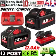 12.0Ah 8.0Ah 6.0Ah for Milwaukee for M18 18V Li-ion Battery / Rapid Dual Charger