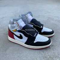 在飛比找Yahoo!奇摩拍賣優惠-Air Jordan 1 Union AJ1 白黑紅 經典文