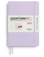[LEUCHTTURM1917] Weekly Planner Notebook Medium A5 2026 in Lilac
