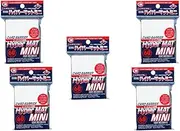 KMC [White] Card Barrier Hyper Mat Mini Sleeves 60pcs 5 Sets (5 Packs/Total 300 Sheets) from Japan