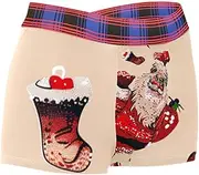 [KQNZT] Men's Boxer Briefs, Mens Underwear Boxers, Santa Cartoon