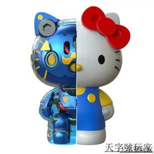 正版 現貨 MECHA Hello Kitty半機械凱蒂貓一代盲盒潮玩手辦桌面車載擺件