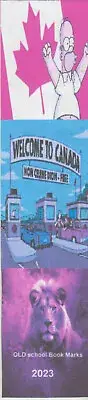 2023 The simpsons Trip to Canada old school Hard feel Book Mark you can Buy now.