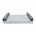 |COVER ONLY| STYLE 5 Crib Bolster Pillow Daybed Porch Swing Contrast Trim AD001