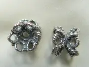 Sterling Silver Bead Cap Double(two sided) for 7-8MM Lacy Loop style