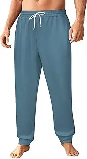 [Generic] Men's Sweatpants, Steel Blue-497, Polyester Joggers, Sweatpants Jogging Pants for Workout Running