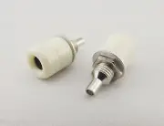 100x Amplifier Terminal Binding Post 4mm Banana Jack Panel Mount Connector White