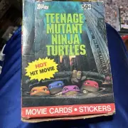 2 Box Lot TMNT Tv Show And Movie Rare Box From 1st Movie And Box From TV Series