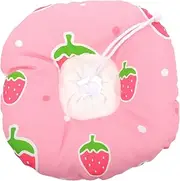 Toddmomy Pet Cat Puppy Collar Scratch Neck Cone for Surgery Rehabilitation Soft and Breathable Design Comfortable Fit for Quick Healing Adorable Strawberry