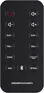 [ALLIMITY] Replacement Remote Control Compatible with Hitachi Soundbar TV Sound Bar Audio System HSB280BT AXS240BTU