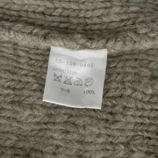 【CHRISTIAN DADA】日本品牌 雙排釦 羊毛針織外套 M 卡其灰 男 日本製