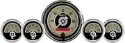 Auto Meter 1100 Cruiser AD Fuel/Oil/Speedo/Volt/Water 5 Gauge Kit