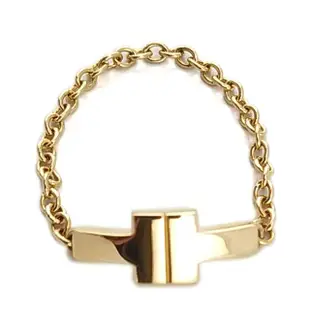 【Tiffany&Co. 蒂芙尼】18K玫瑰金-T WIRE 符號女用戒指(展示品)