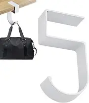 Purse Holder for Desk, Under Desk Headphone Holder, Multifunctional Movable Table Rack, Heavy Duty Organizer, Metal Storage Tool Space Saving for Clothes Coats
