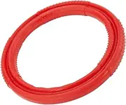 GANAZONO Interactive Dog Flying Toy Teething Disc for Retrievers Breeds Safe Rubber Material for Training Play for Tug War Activities Red Color