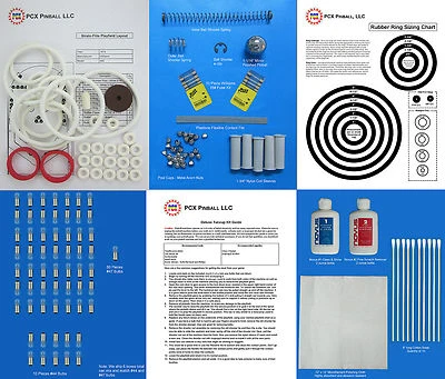 1974 Williams Strato-Flite Pinball Deluxe Tune-up Kit - Includes Rubber Ring Kit
