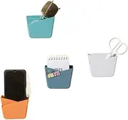 Wall Mounted deposit Box Remote Controller Mobile Phone deposit Box Bathroom Wall Shelf Home Desk Box Kitchen Accessories 壁挂式收纳盒遥控器手机收纳盒浴室墙壁置物架家用书桌盒/767