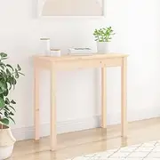 Pine Wood Console Table for Living Room, Narrow Hallway Accent Table, Solid Entryway Furniture Stand, Side Table, Bedroom Nightstand, Storage Shelf