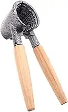 BIUDECO 1pc Aluminum Alloy Walnut Nut Opener Cracker Sheller Smooth Wooden Handle Easy to Hold for Hazelnut