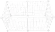 CIYODO Cat Playpen Assembly Metal Crate Cage for Kittens Connectors Portable Pet Barrier for Potty Training and Storage Random