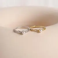 在飛比找momo購物網優惠-【UME.Acce】純銀天然淡水珍珠戒指(S925純銀 戒指