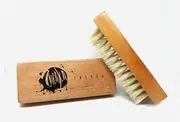 [Generic] Premium Hog Hair Shoe Cleaning Brush for Delicate Fabrics, Suede, Flyknit and Leather 2 Packs