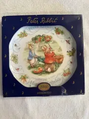 VINTAGE WEDGWOOD PETER RABBIT BIRTHDAY Millenium PLATE 2000 IN BOX