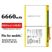 6660mAh HB26A510EBC Battery For Hi MediaPad M3 Lite 10 M2 10.0 HDN-W09 BAH-L01