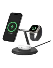 [Belkin] 3-in-1 Magnetic Wireless Charging Stand WIZ023auBK