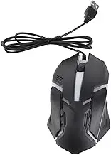 Gaming Mouse Wired, RGB Mouse 1200 DPI Laptop PC Mouse with 3D Scroll Wheel, for Win10, for Win 8, for Win 7, for Win Vista or for Win XP Etc, Plug and Play (Black)