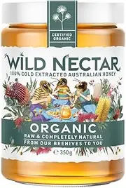 Wild Nectar Organic Australian Honey Jar 350 g