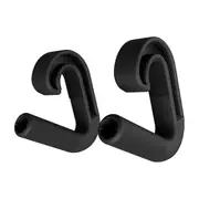 Gyms Vertical Grip Handle Pulls Up Resistance Band Handle Exercises Band Attachments Handle for Pulls-Up Bar Workouts Black