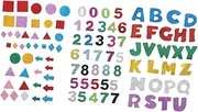 OFFSCH Big Sequin Font Sticker Letters 3 Sets of Self Adhesive Letters for Bulletin Boards Boys and Girls Learning Tool